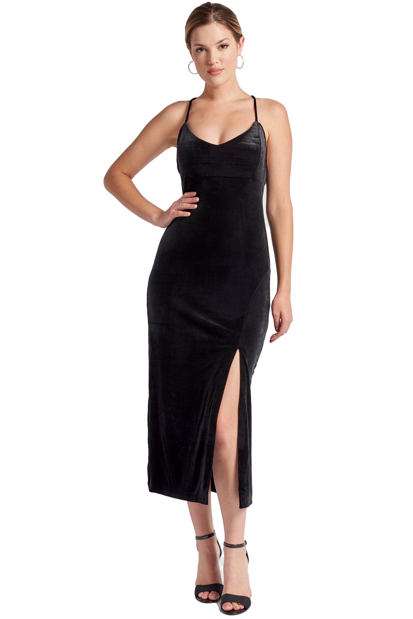 Elle Velvet Slip Dress