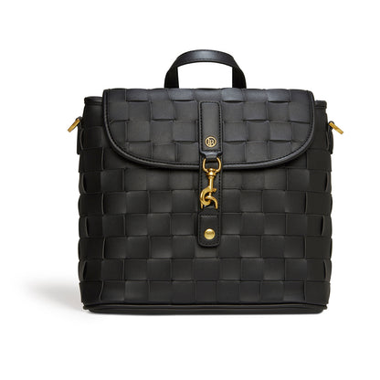 Rosie Black Vegan Mini Backpack
