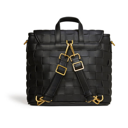 Rosie Black Vegan Mini Backpack