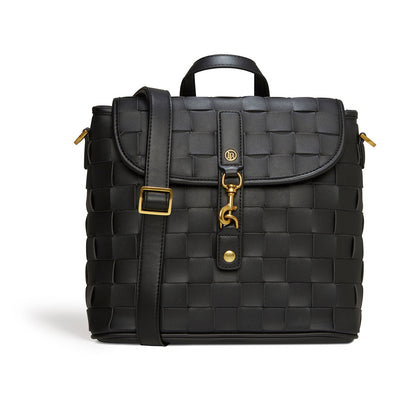 Rosie Black Vegan Mini Backpack