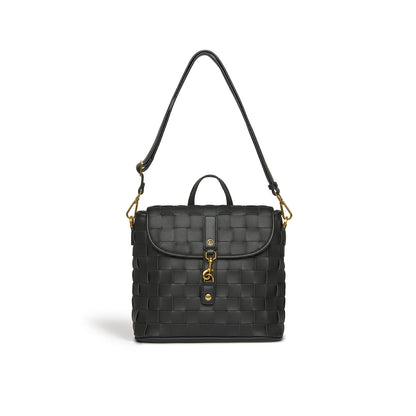 Rosie Black Vegan Mini Backpack