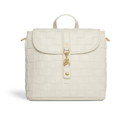 Rosie White Vegan Mini Backpack