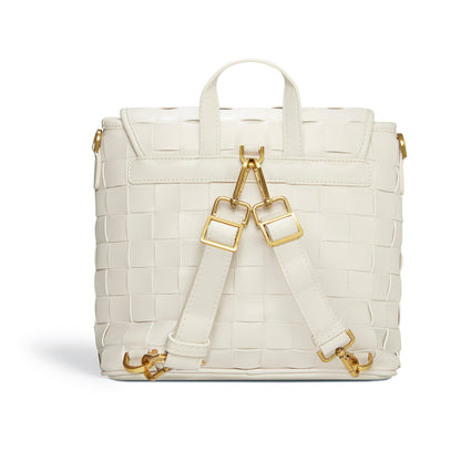 Rosie White Vegan Mini Backpack