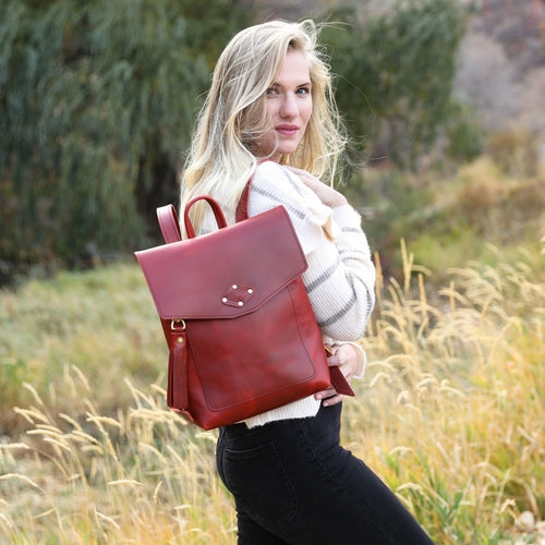 Full Grain Leather Rucksack