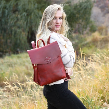 Full Grain Leather Rucksack