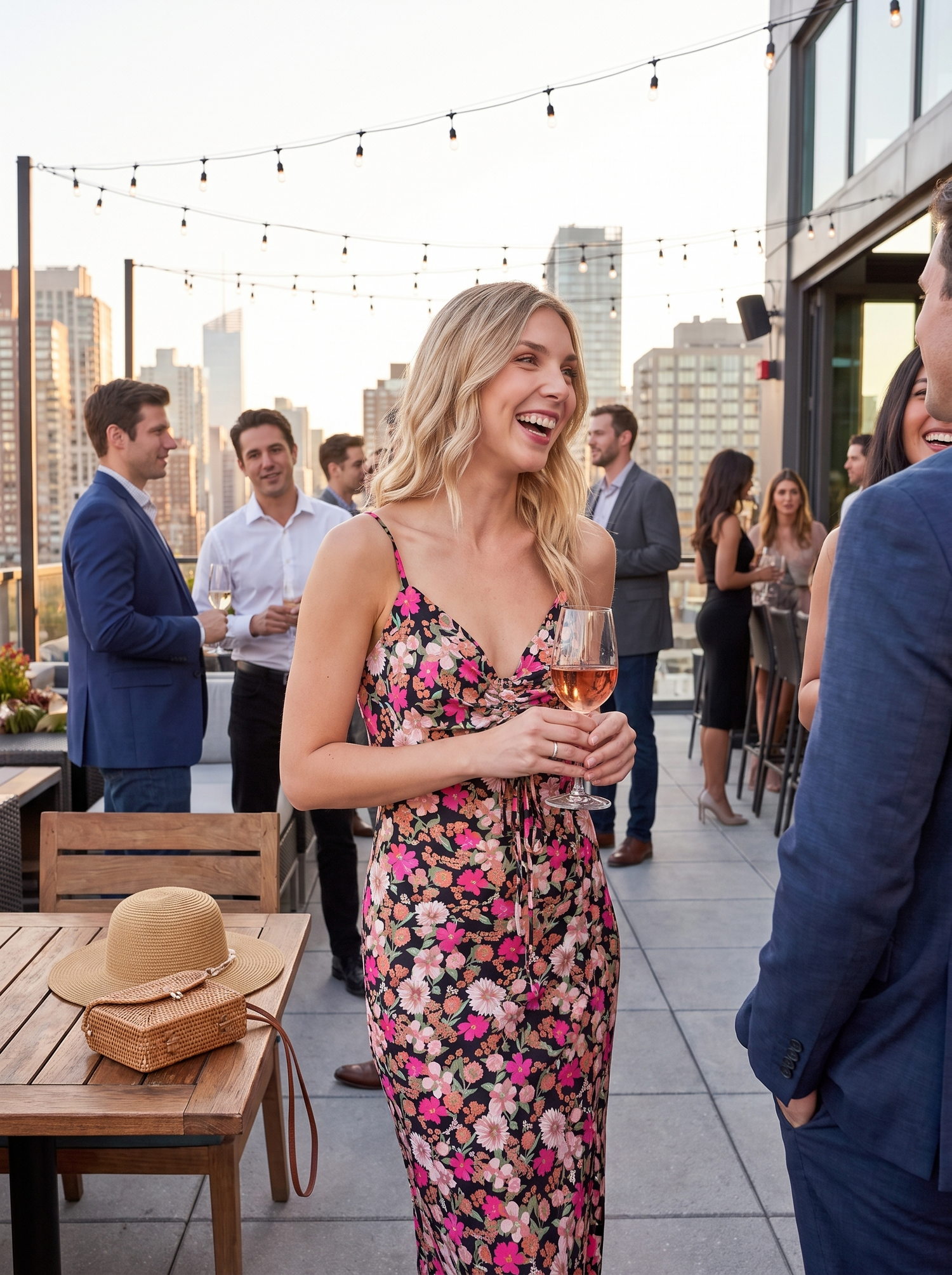 Serena Floral Maxi Dress lifestyle 2